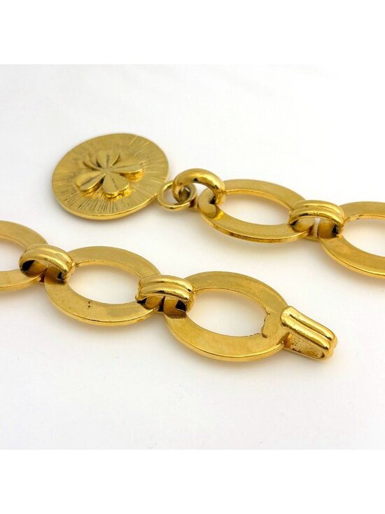 Chanel Clover Chain Belt Gold Plated